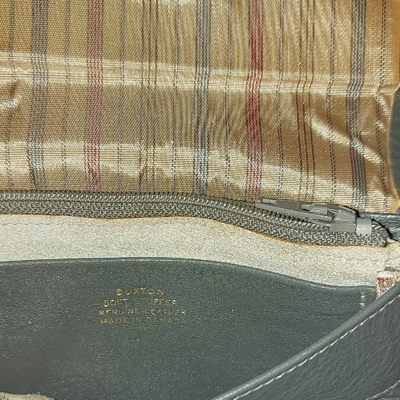 Buxton Grey Leather Card Holder - Picture 5 of 6